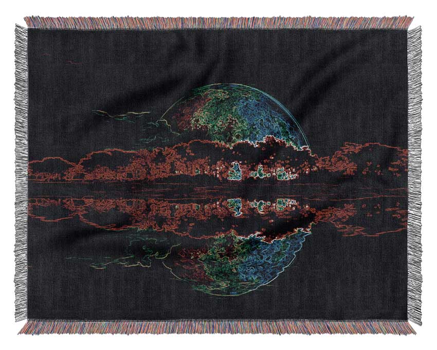 Moon Reflections Woven Blanket