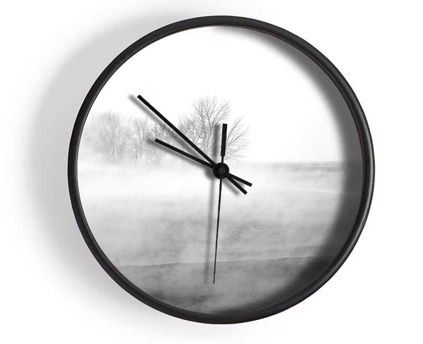 Absorption B n W Clock - Wallart-Direct UK