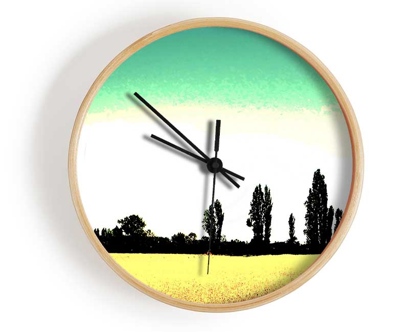 Countryside Haze Clock - Wallart-Direct UK