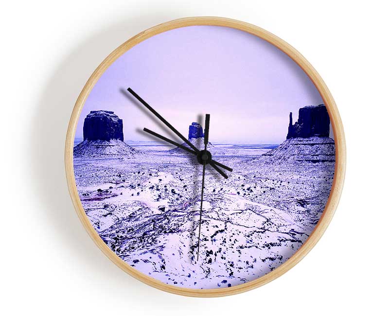 Winter Has Arrived At monument Valley Clock - Wallart-Direct UK