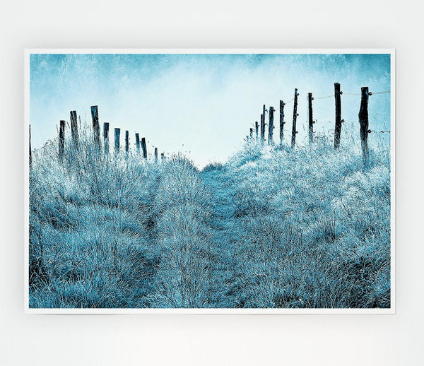 Winter Morning Mist Print Poster Wall Art