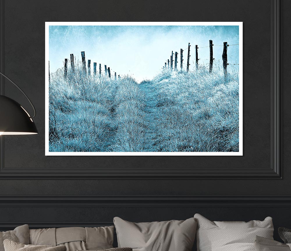 Winter Morning Mist Print Poster Wall Art