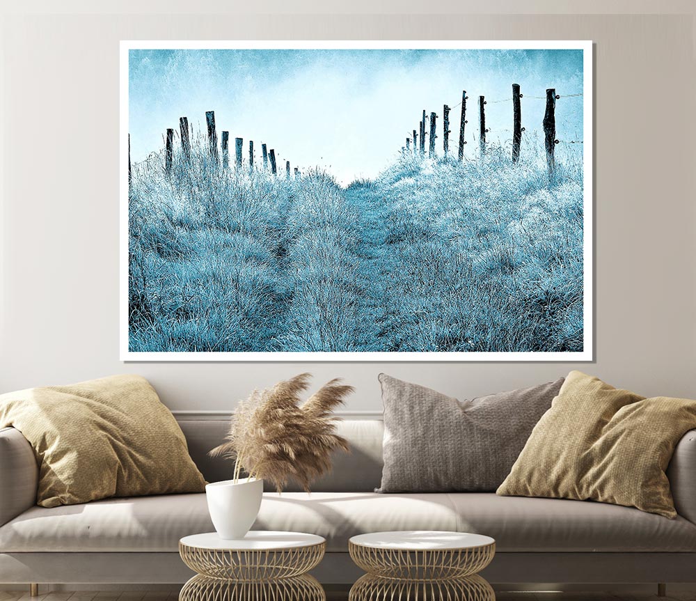 Winter Morning Mist Print Poster Wall Art