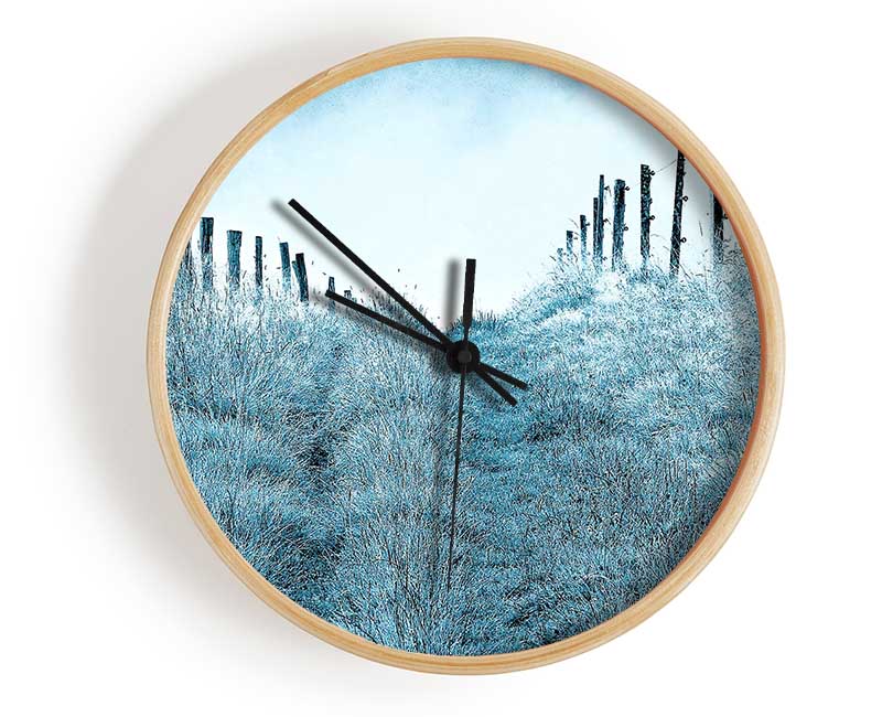 Winter Morning Mist Clock - Wallart-Direct UK