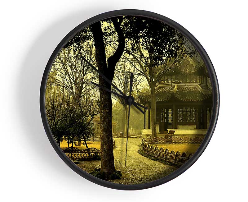 Autumn In Asia Clock - Wallart-Direct UK