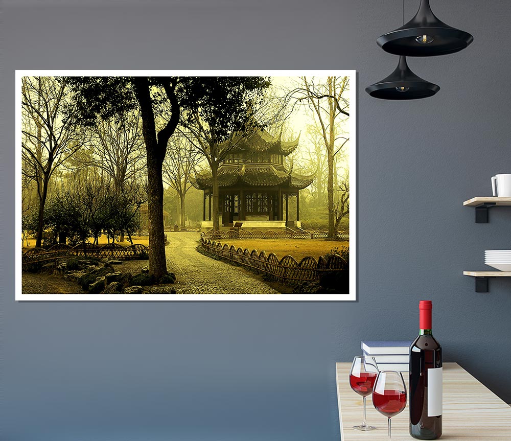 Autumn In Asia Print Poster Wall Art