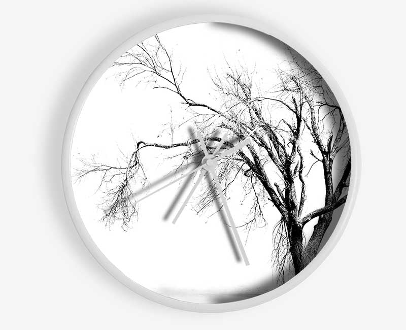 Cold Winter Tree Clock - Wallart-Direct UK