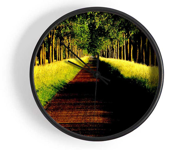 Tree Alley Clock - Wallart-Direct UK