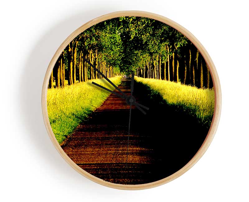 Tree Alley Clock - Wallart-Direct UK