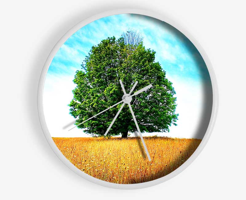 Late Summer Clock - Wallart-Direct UK