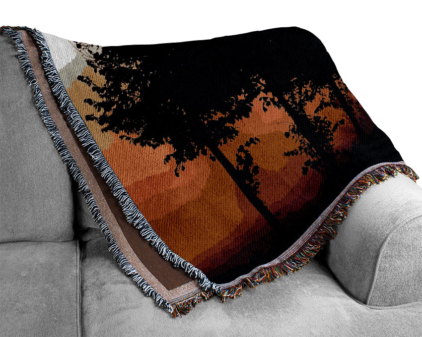 Beautiful Foggy Day Woven Blanket