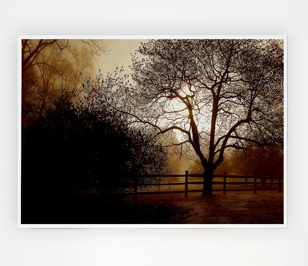 Countryside Farm Print Poster Wall Art