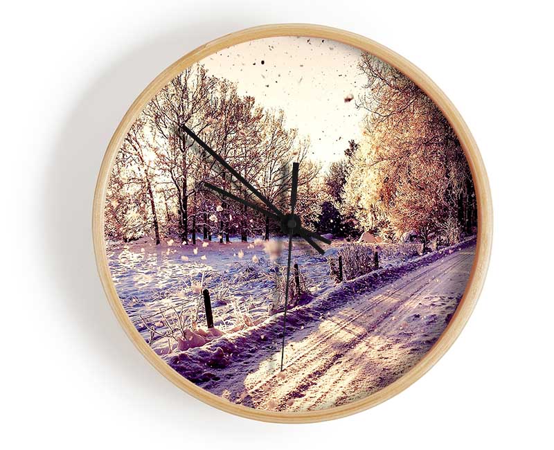 Pathway Winter Clock - Wallart-Direct UK