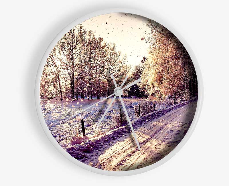 Pathway Winter Clock - Wallart-Direct UK