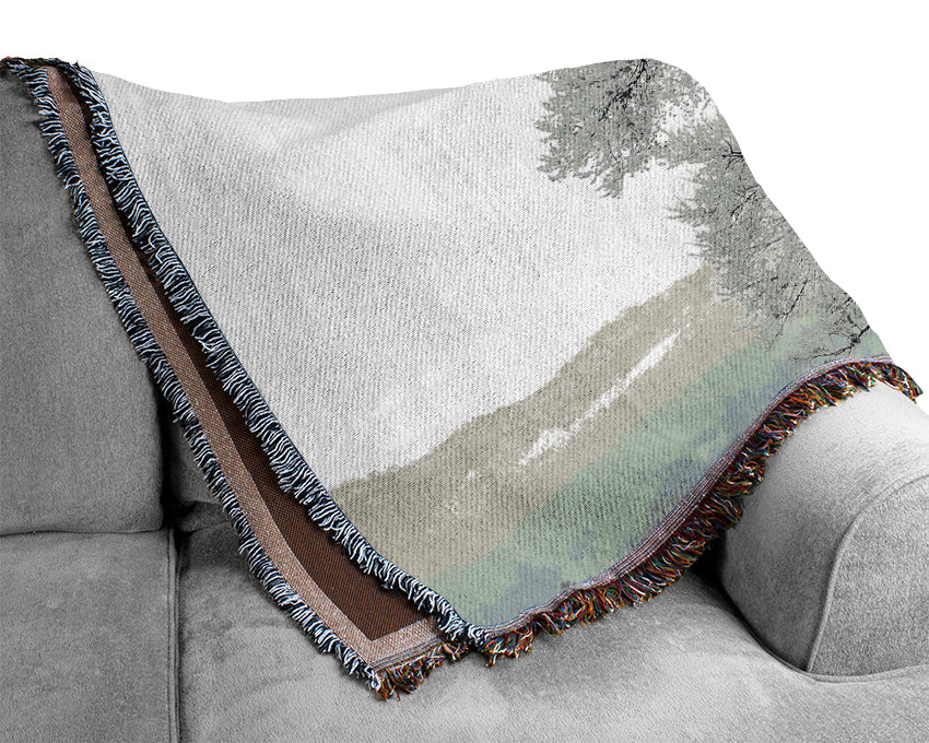 Blossomed Tree Woven Blanket