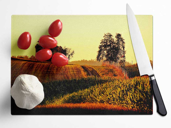 Summer Day Glass Chopping Board