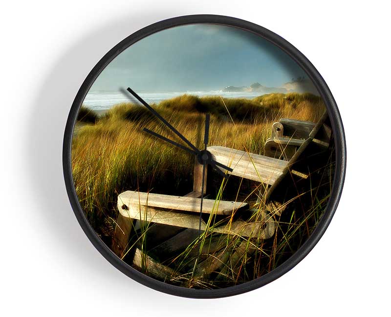 Coast Dunes Clock - Wallart-Direct UK