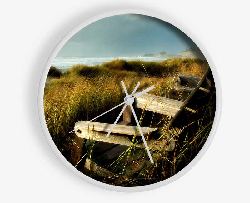 Coast Dunes Clock - Wallart-Direct UK