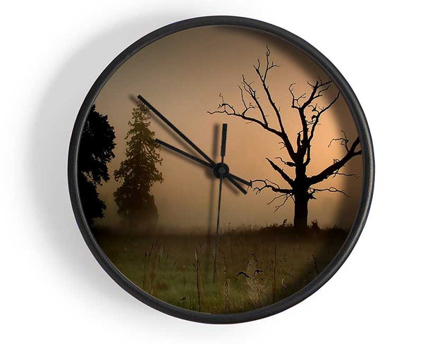 Winter Tree In The Mist Clock - Wallart-Direct UK