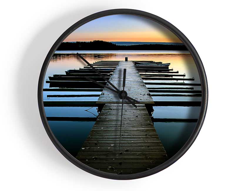 Boat Dock Clock - Wallart-Direct UK