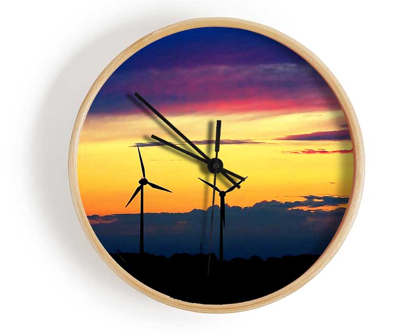 Wind Farm Clock - Wallart-Direct UK