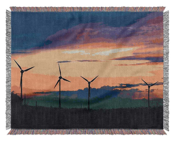 Wind Farm Woven Blanket