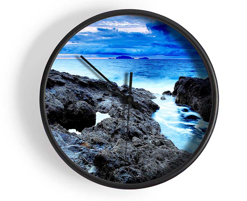 Rocky Shore Clock - Wallart-Direct UK