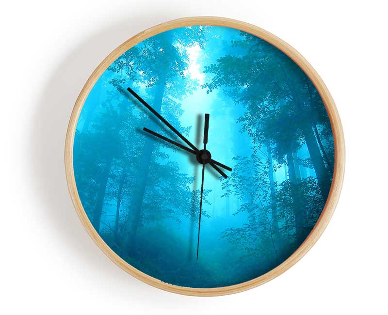 Foggy Forest Clock - Wallart-Direct UK