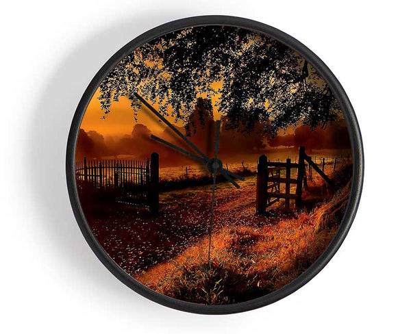 Old Road Gate Clock - Wallart-Direct UK