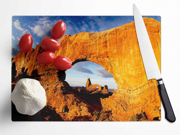 Rock Arch Glass Chopping Board