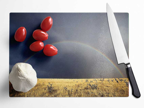 Desert Rainbow Glass Chopping Board