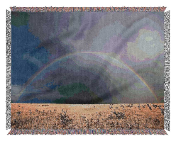 Desert Rainbow Woven Blanket