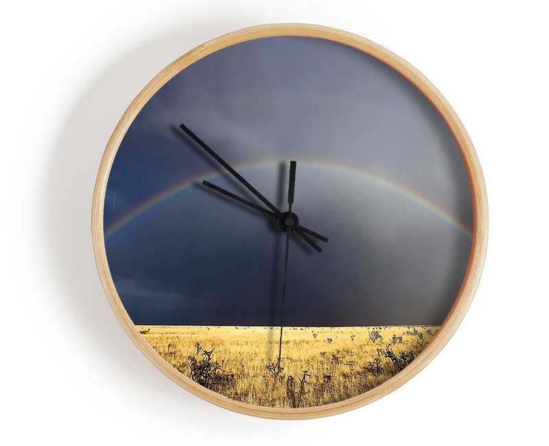 Desert Rainbow Clock - Wallart-Direct UK