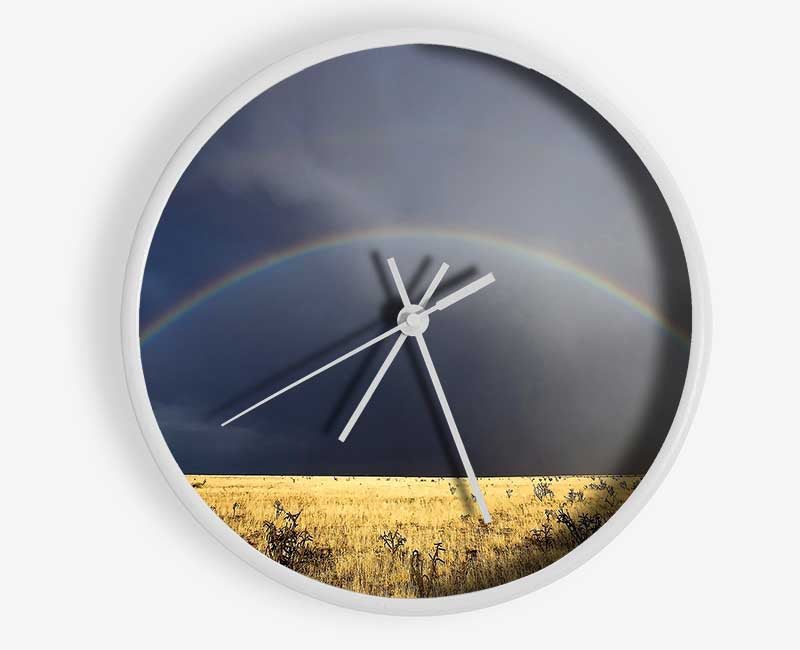 Desert Rainbow Clock - Wallart-Direct UK