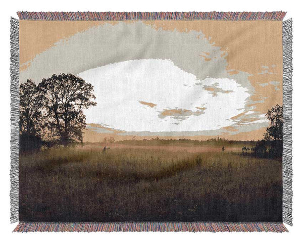 Summer Morning Mist Woven Blanket