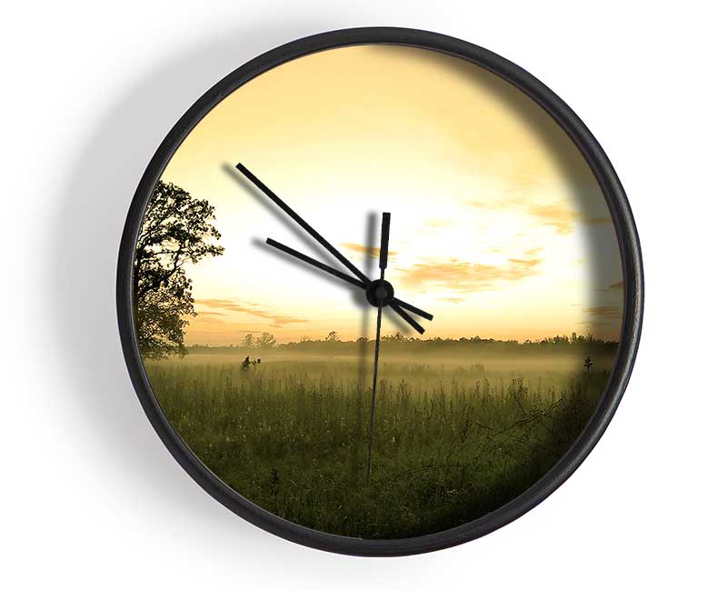 Summer Morning Mist Clock - Wallart-Direct UK