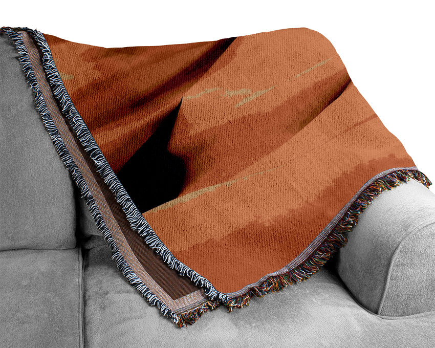 Desert Sand Dunes Woven Blanket