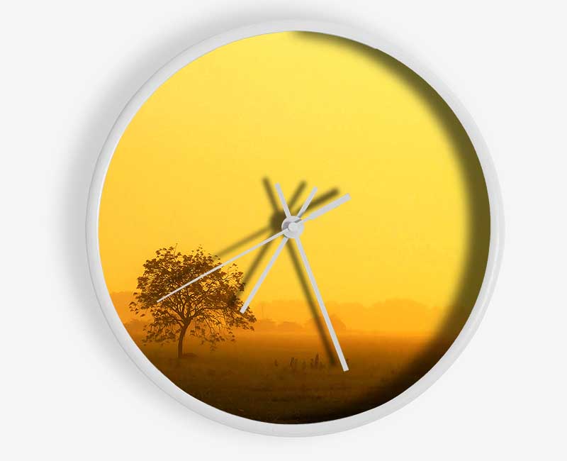 Misty Morning Clock - Wallart-Direct UK