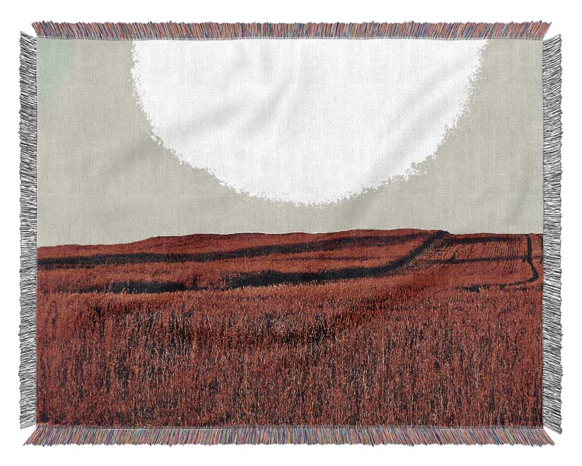 Red Meadow Woven Blanket