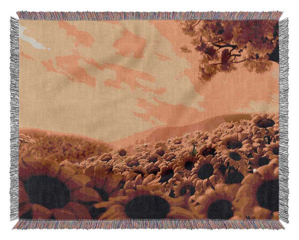 Sun Flower World Woven Blanket