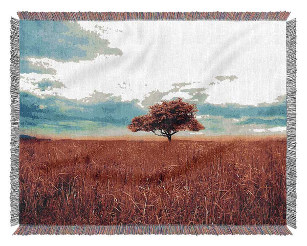 Vintage Scene Woven Blanket