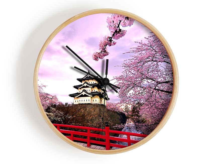 Hirosaki Castle Japan Clock - Wallart-Direct UK