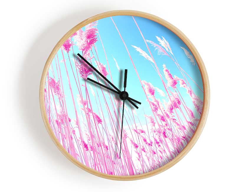 Grass On Beach Clock - Wallart-Direct UK