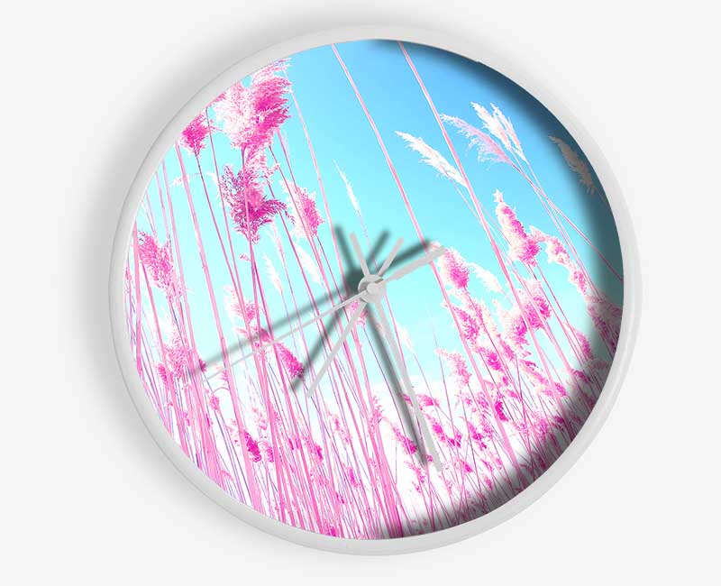 Grass On Beach Clock - Wallart-Direct UK