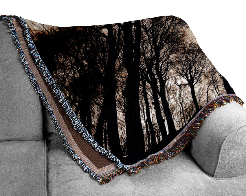 Woodland Skies Woven Blanket