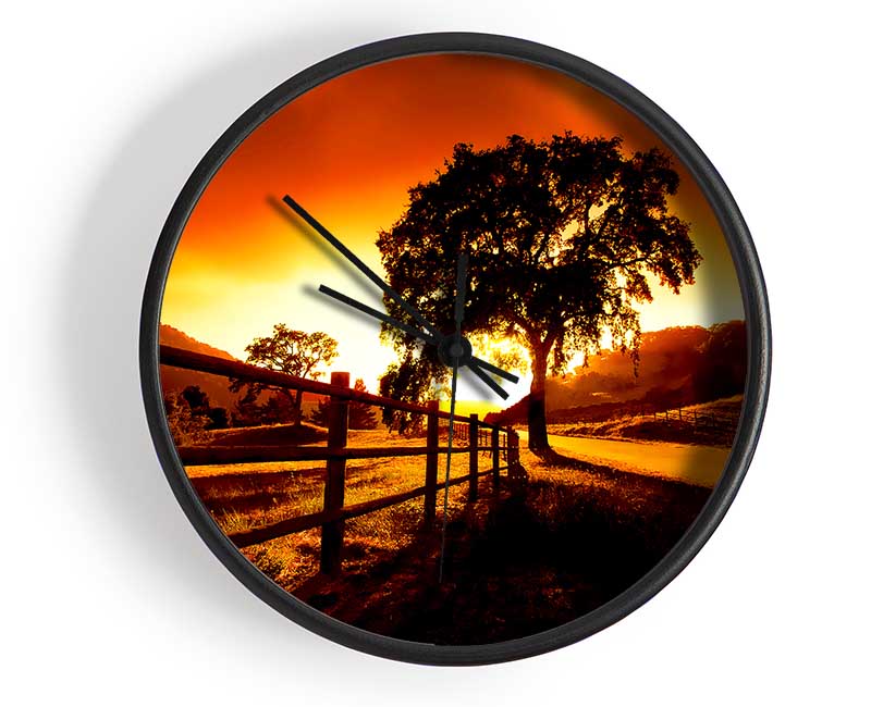 On The Road To Dawn Clock - Wallart-Direct UK