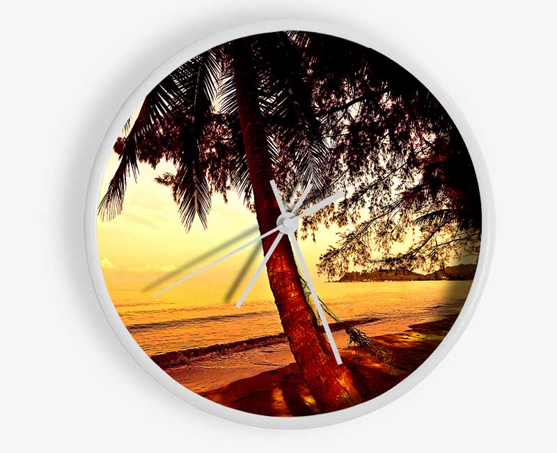 Beach Paradise Clock - Wallart-Direct UK