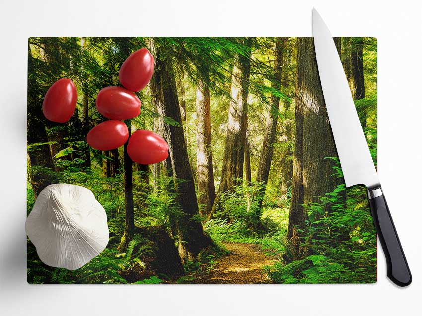 Sunbeam Woodland Glass Chopping Board