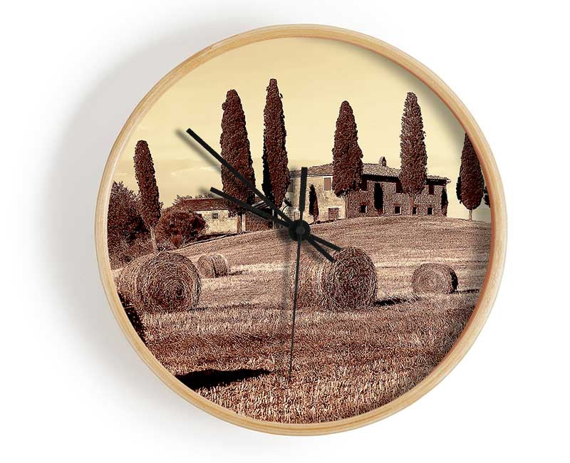 French Countryside Clock - Wallart-Direct UK