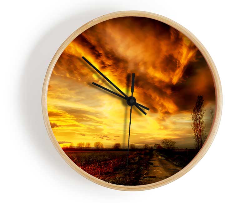 The Road To Nowhere Clock - Wallart-Direct UK